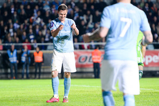 Malmö FFs Markus Rosenberg jublar