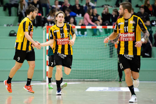 Hammarbys Richard Hanisch jublar