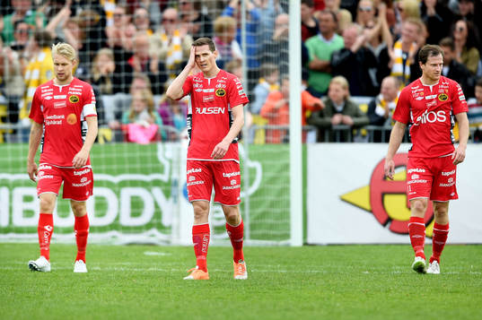 Elfsborgs Johan Larsson, Jon Jönsson och Daniel Mobaeck