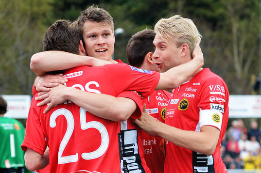 Elfsborgs spelare firar