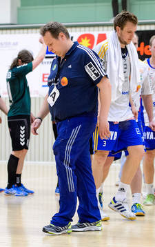 Ystads tränare Mats Engblom deppar