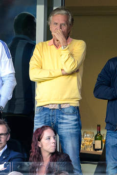 Nils Wiberg, VD Prioritet Finans, på läktaren