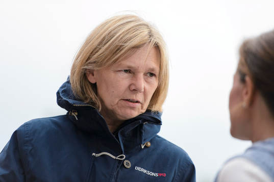 Skottlands förbundskapten Anna Signeul innan
