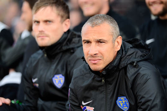 Falkenbergs tränare Henrik Larsson