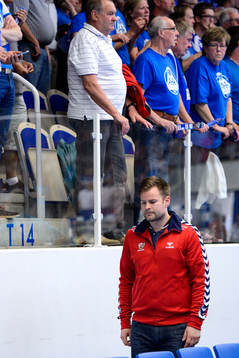 GUIFs tränare Kristjan Andresson deppar
