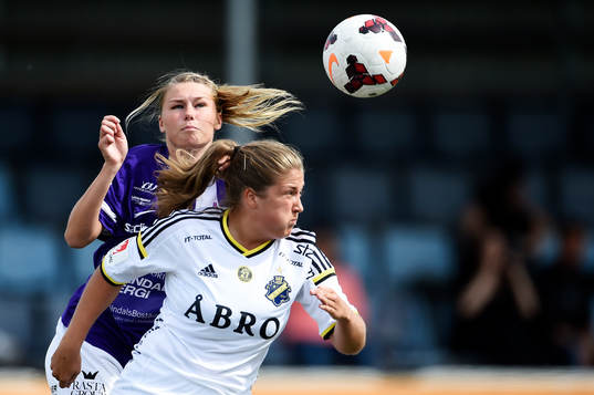 AIKs Filippa Angeldal och Jitex Amanda Östervall