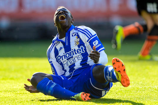 IFK Göteborgs Malick Mané deppar