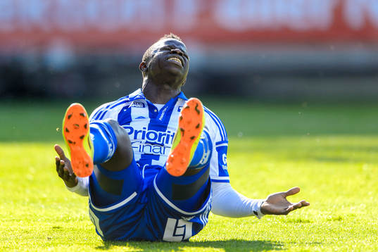 IFK Göteborgs Malick Mané deppar