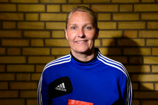 Sveriges förbundskapten Helle Thomsen