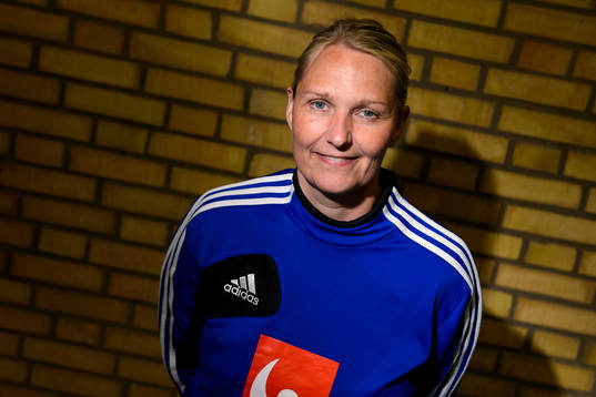 Sveriges förbundskapten Helle Thomsen