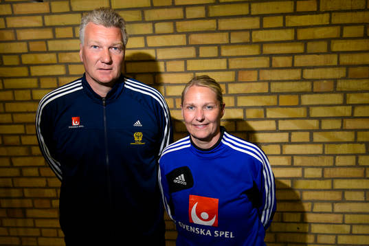 Sveriges förbundskaptener Thomas Sivertsson och Helle