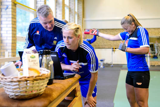 Sveriges förbundskapten Thomas Sivertsson, Johanna Ahlm