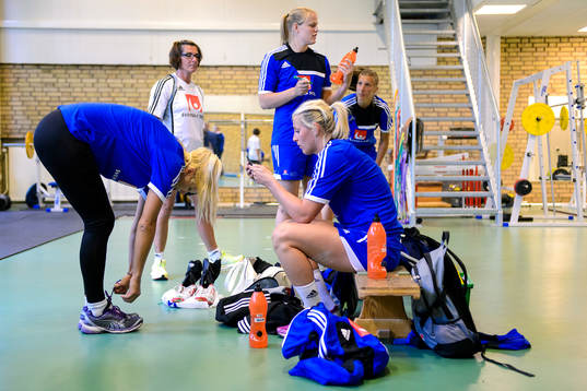 Sveriges Johanna Ahlm och