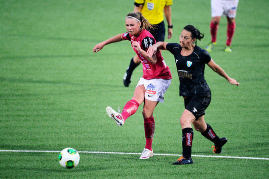 Jitex Amanda Östervall och Göteborgs Anna Ahlstrand