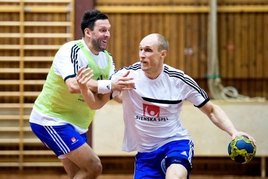Sveriges Tobias Karlsson och Johan Jakobsson