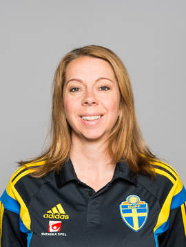 Sveriges damfotbollandslags Helena Andersson,