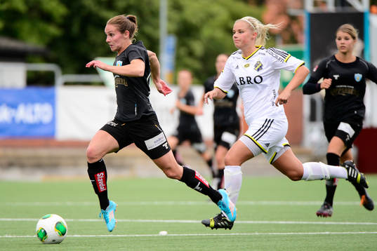 Göteborgs Manon Melis och AIKs Maja Andersson