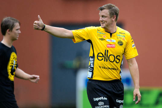Mattias Svensson i matchen mellan Elfsborgs Legendarer och