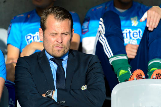 IFK Göteborgs tränare Mikael Stahre innan fotbollsmatchen