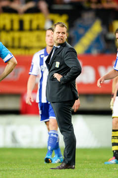 IFK Göteborgs tränare Mikael Stahre deppar