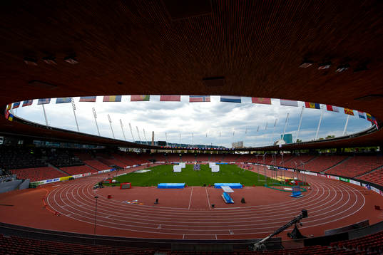Interiör av Stadion Letzigrund