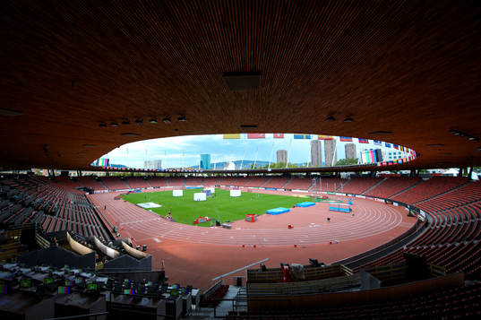 Interiör av Stadion Letzigrund