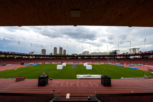 Interiör av Stadion Letzigrund