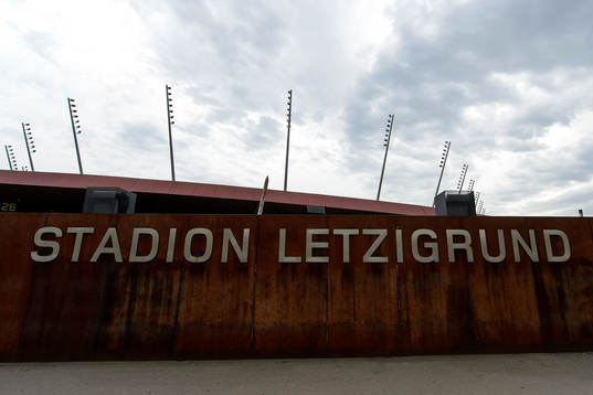 Exteriör av Stadion Letzigrund