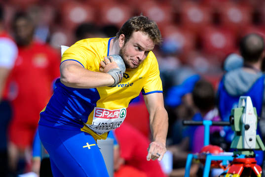 Leif Arrhenius, Sverige, i kvalet till herrarnas i kula