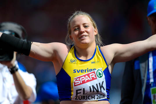 Sofi Flink, Sverige, jublar