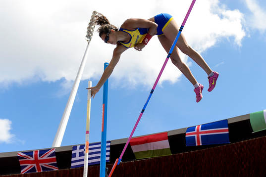 Angelica Bengtsson, Sverige, i kvalet till damernas stavhopp