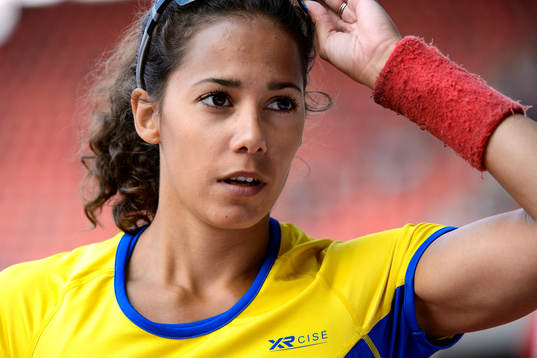 Angelica Bengtsson, Sverige, i kvalet till damernas stavhopp