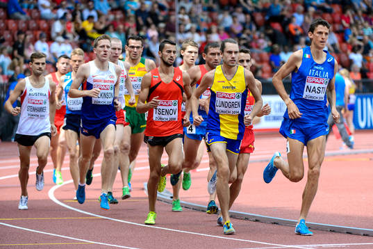 Daniel Lundgren, Sverige, i försöker på herrarnas 3000