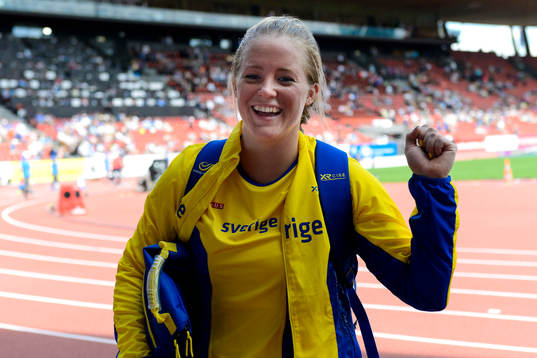 Sofi Flink, Sverige, jublar