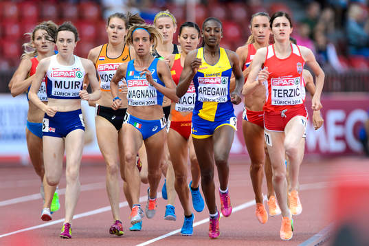 Abeba Aregawi, Sverige, springer försök på 1500m