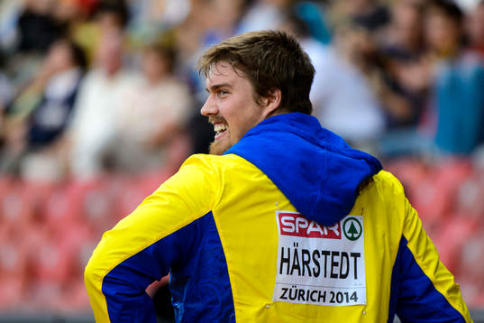 Axel Härstedt, Sverige, i kvalet til herrarnas diskus