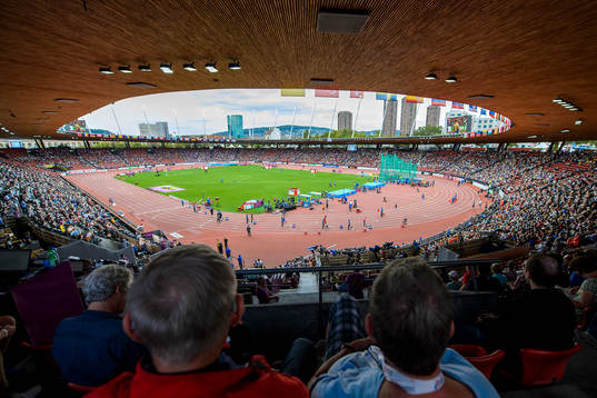 Interiör av Stadion Letzigrund