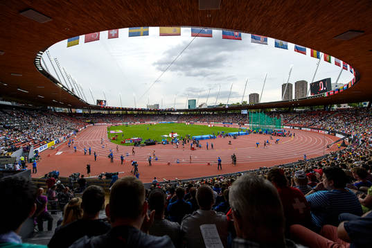 Interiör av Stadion Letzigrund