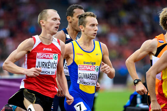 Rickard Gunnarsson, Sverige, springer i kvalet till
