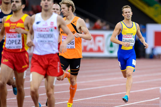 Rickard Gunnarsson, Sverige, springer i kvalet till