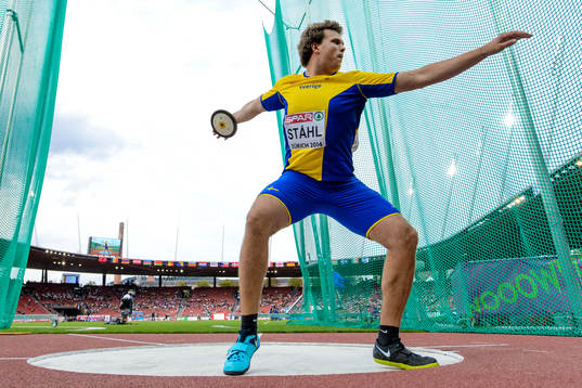 Daniel Ståhl, Sverige, kastar i kvalet till herrarnas