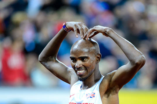 Mohamed Farah jublar