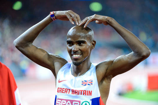 Mohamed Farah jublar