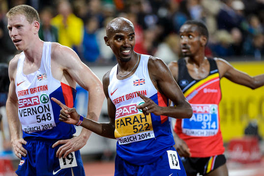 Mohamed Farah jublar