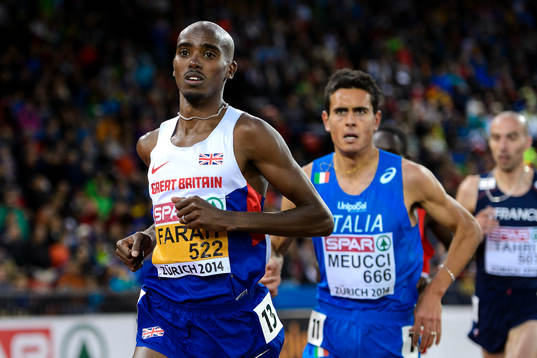 Mohamed Farah, Storbritannien, springer 10000m