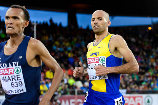 Adil Bouafif, Sverige, springer 10000m