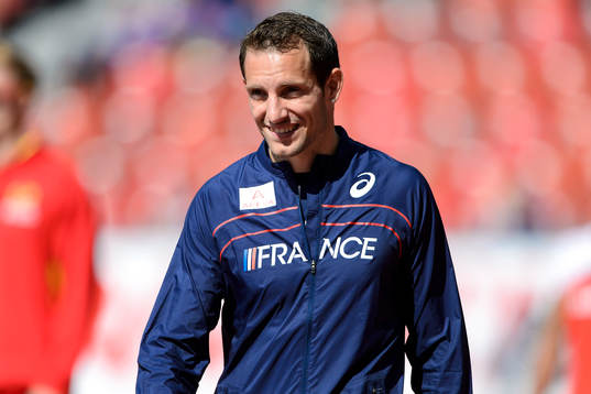 Renaud Lavillenie, Frankrike, i kvalet till herrarnas