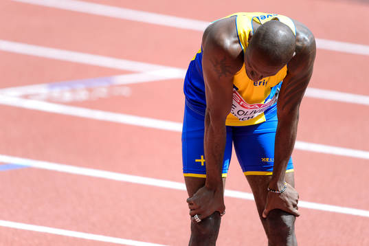 Nil de Oliveira, Sverige, i kvalet på herrarnas 200m