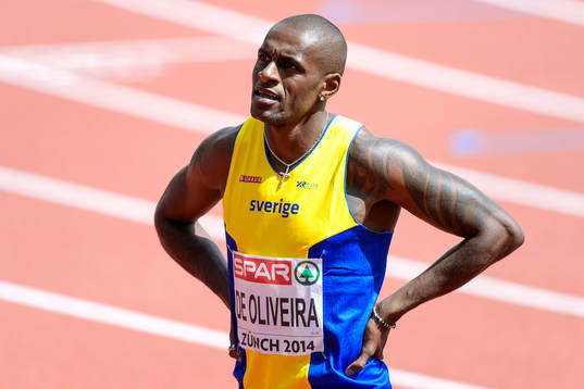 Nil de Oliveira, Sverige, i kvalet på herrarnas 200m