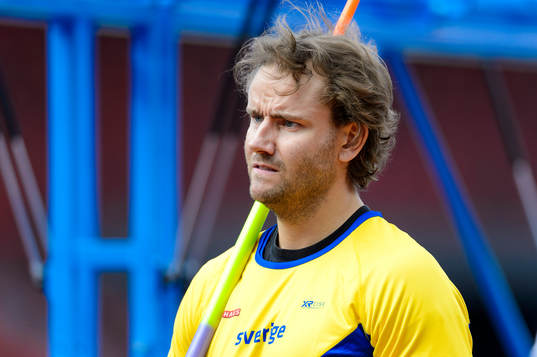 Gabriel Wallin, Sverige, i kvalet till herrarnas spjut
